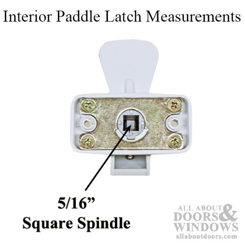 Storm Door Interior Paddle Latch Handle 0.313 Inch Spindle - Storm Door Interior Paddle Latch Handle 0.313 Inch Spindle
