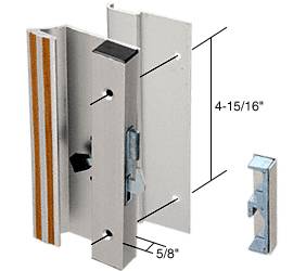 Handle Set for Sliding Patio Doors Low Handle Height 4-15/16 Inch Hole Center - Handle Set for Sliding Patio Doors Low Handle Height 4-15/16 Inch Hole Center