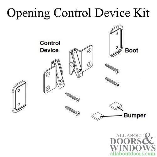 Andersen Double-Hung Opening Control Device Kit - White - Andersen Double-Hung Opening Control Device Kit - White