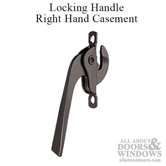 Locking Handle, 2-3/8 Right Hand Casement - Aluminum