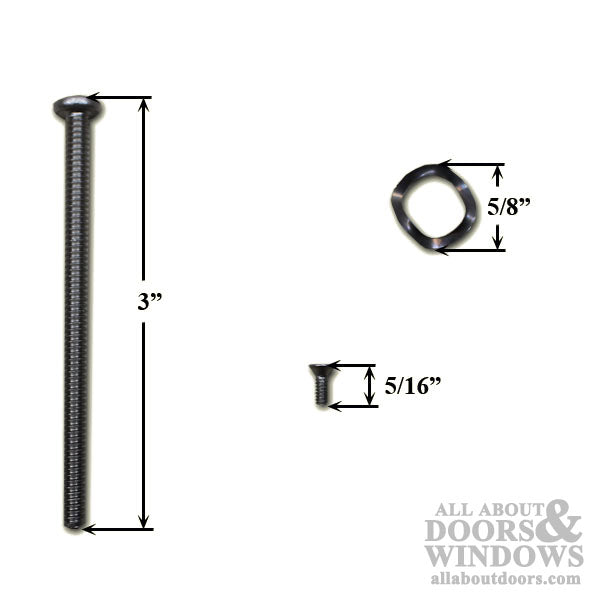 Sliding Door Handle Screw Package - 3