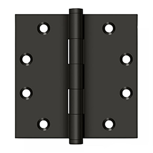 Solid Brass Door Hinges Square Corners 4 Ball Bearings Choose Color