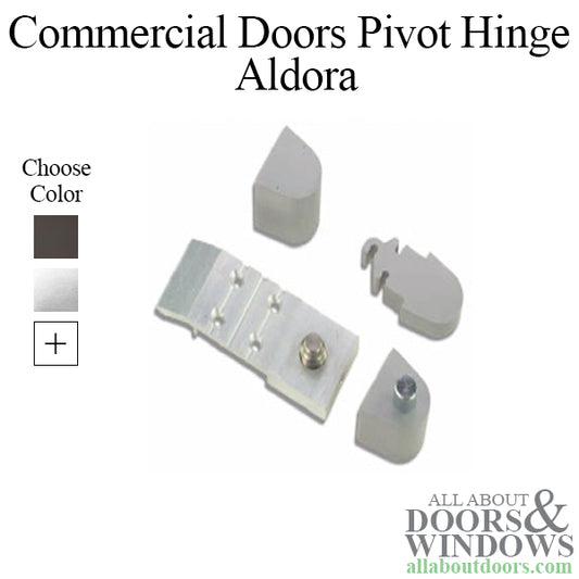 Store Front Commercial Doors Pivot Hinge Aldora - Aluminum or Bronze