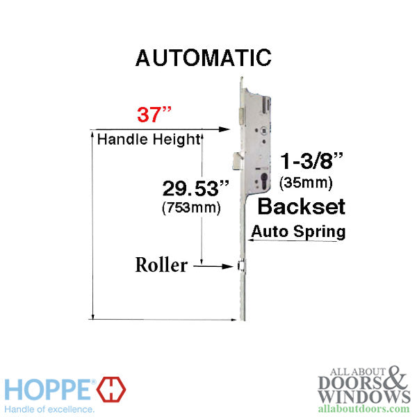 16mm Automatic 2 Roller Gear, 35/92, Roller at 29.53 Inch, 37 Inch Handle Height - 16mm Automatic 2 Roller Gear, 35/92, Roller at 29.53 Inch, 37 Inch Handle Height