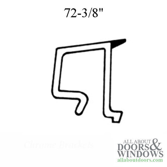 Perma-Shield® Gliding Door Glazing Bead 5/8 Inch Glass 72-3/8 Inch White