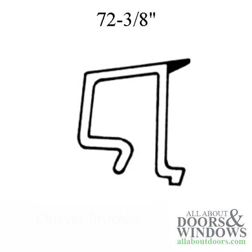 Perma-Shield® Gliding Door Glazing Bead 5/8 Inch Glass 72-3/8 Inch White - Perma-Shield® Gliding Door Glazing Bead 5/8 Inch Glass 72-3/8 Inch White