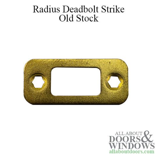 Radius Strike Plate, Polished Brass - Old Strike