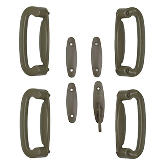 Andersen 4 Panel Gliding Door Tribeca Interior/Exterior Hardware Set - Stone