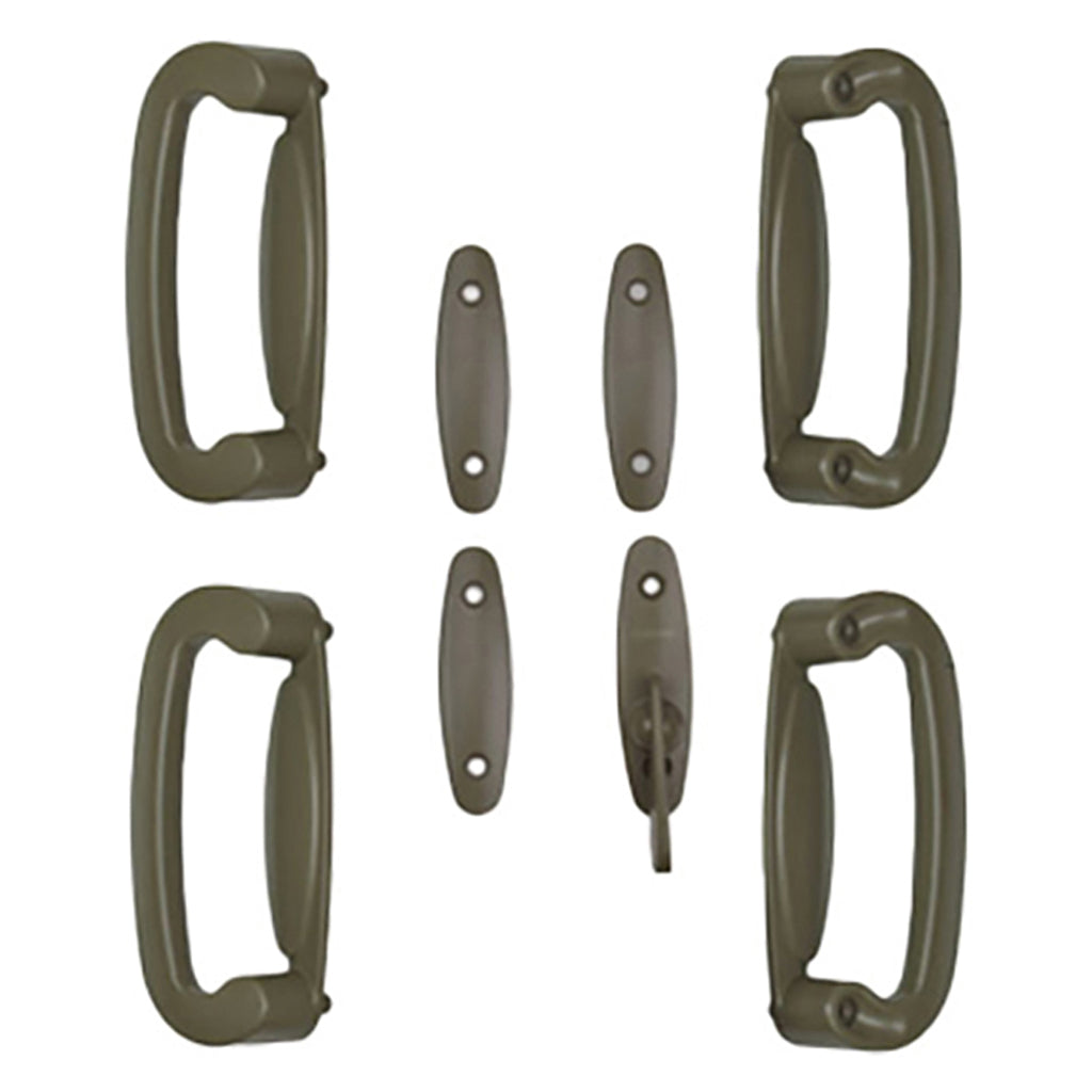 Andersen 4 Panel Gliding Door Tribeca Interior/Exterior Hardware Set - Stone - Andersen 4 Panel Gliding Door Tribeca Interior/Exterior Hardware Set - Stone