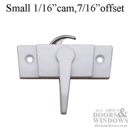 Truth Sash Lock For Casement Windows Trimline Sweep Sash Lock 2-1/16 inch screw holes 1/16 cam 7/16 offset