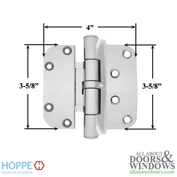Hoppe F49-R, 2009 Set Hinge-RHI/LHO Polished Chrome - Hoppe F49-R, 2009 Set Hinge-RHI/LHO Polished Chrome
