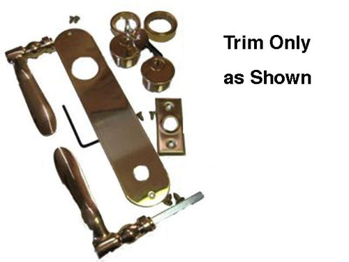 Trim Only - Steel Security Ornamental Storm Door Trim Kit - Brass - Trim Only - Steel Security Ornamental Storm Door Trim Kit - Brass