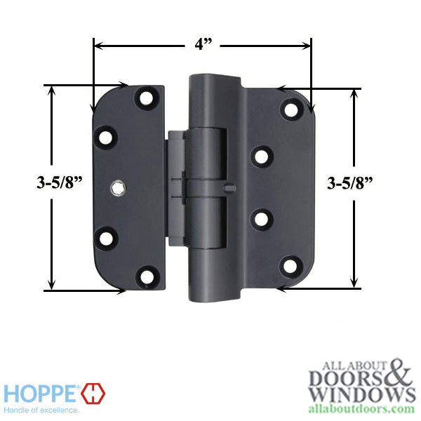 Hoppe F9714, 2009 Set Hinge, RHI / LHO- Black - Hoppe F9714, 2009 Set Hinge, RHI / LHO- Black