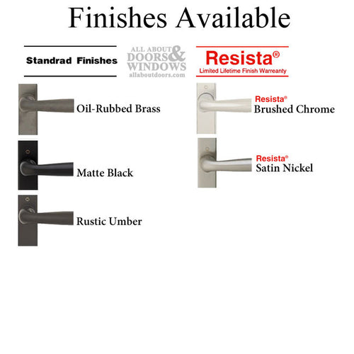 HOPPE Inactive Handle Set with Toronto Style Lever Non Keyed with Thumb-turn Rustic Umber - HOPPE Inactive Handle Set with Toronto Style Lever Non Keyed with Thumb-turn Rustic Umber