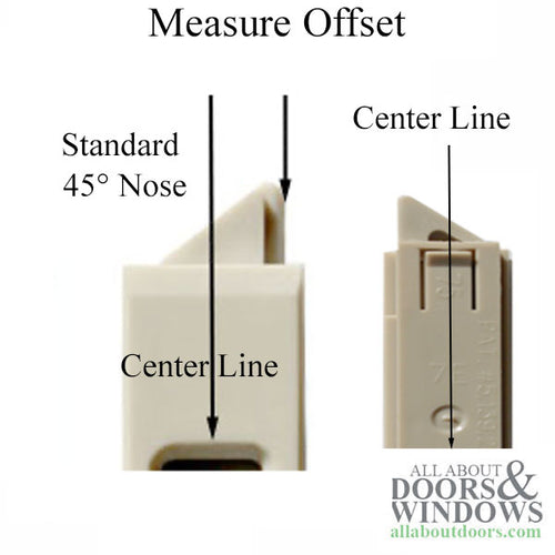 Vinyl Window Tilt Latch with Square Housing - Vinyl Window Tilt Latch with Square Housing