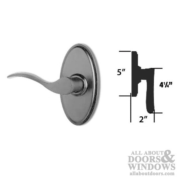 Weslock Privacy Door Lever Bordeau Weathered Pewter Left Hand Privacy Door Lever - Weslock Privacy Door Lever Bordeau Weathered Pewter Left Hand Privacy Door Lever
