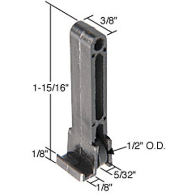 Roller Assembly (Flat) - Sliding Windows, Vertical Rail - Nylon - Roller Assembly (Flat) - Sliding Windows, Vertical Rail - Nylon