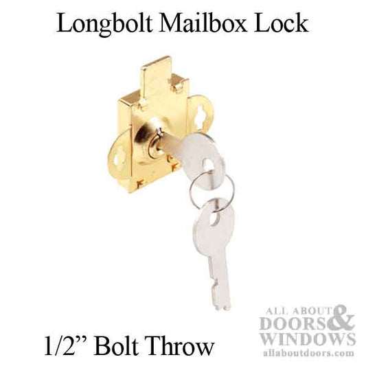 Mailbox Lock with 1/2" Long Bolt, 1625 Series