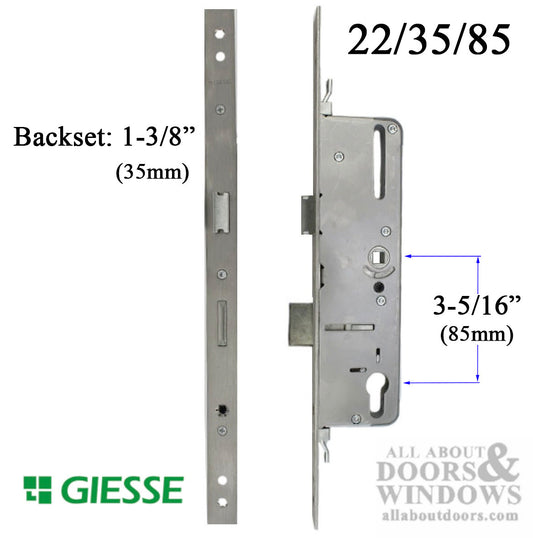 Giesse Door with Perimeter Lock 35mm backset, 85mm PZ