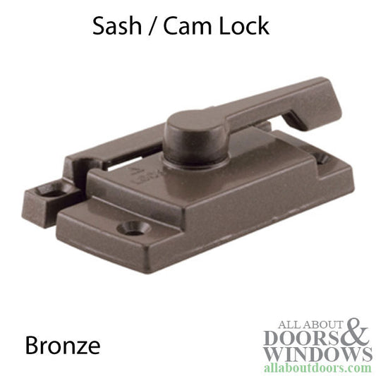 Sash / Cam Lock - Vinyl and Aluminum Sash Hardware, Diecast - Choose Color