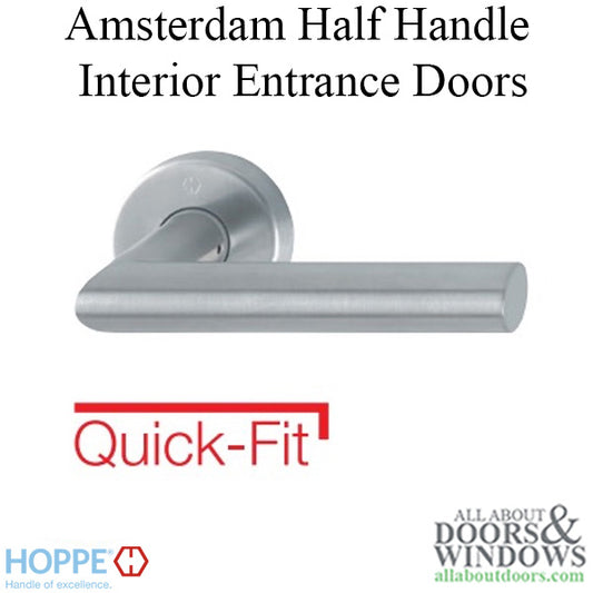 Hoppe Amsterdam Half Handle for Interior Entrance Doors - Stainless Steel