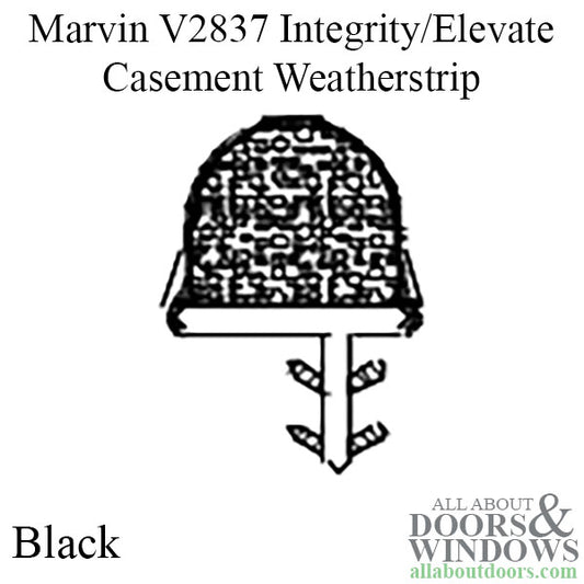 Marvin V2837 Integrity/Elevate Casement Weatherstrip, Field Service - 120", Black