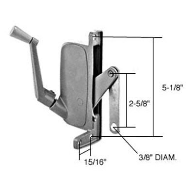 Operator, Type 2 Awning Window, Nu-Aire   RH 5-1/8 inch - Operator, Type 2 Awning Window, Nu-Aire   RH 5-1/8 inch