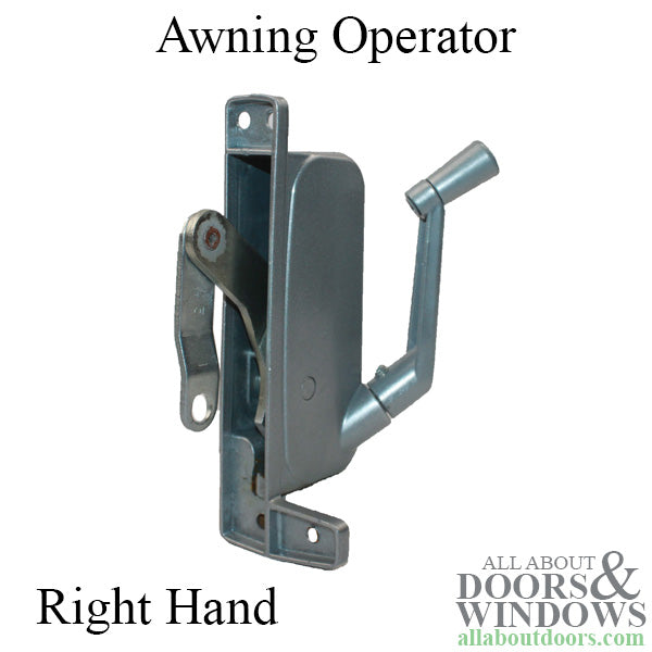 Awning Operator for Ware Windows - Right - Aluminum - Awning Operator for Ware Windows - Right - Aluminum