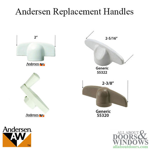 Andersen T-Handle 3/8 spline Casement / Awning windows - 2 colors - Andersen T-Handle 3/8 spline Casement / Awning windows - 2 colors