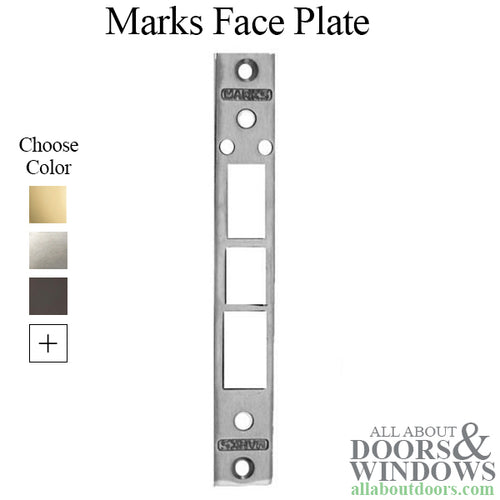 Marks Face Plate Only for 8000 and 9000 Series Mortise Lock - Marks Face Plate Only for 8000 and 9000 Series Mortise Lock
