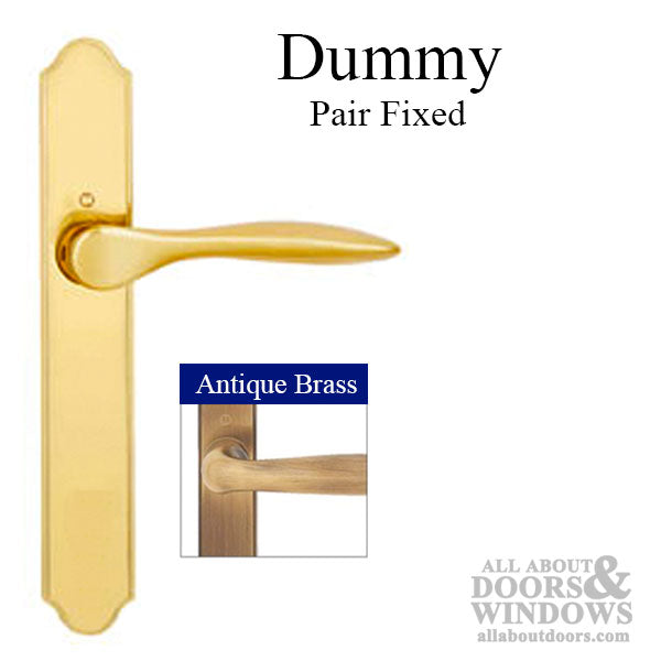 Handleset, New Orleans M1610/374N, Dummy Paired - Antique Brass - Handleset, New Orleans M1610/374N, Dummy Paired - Antique Brass