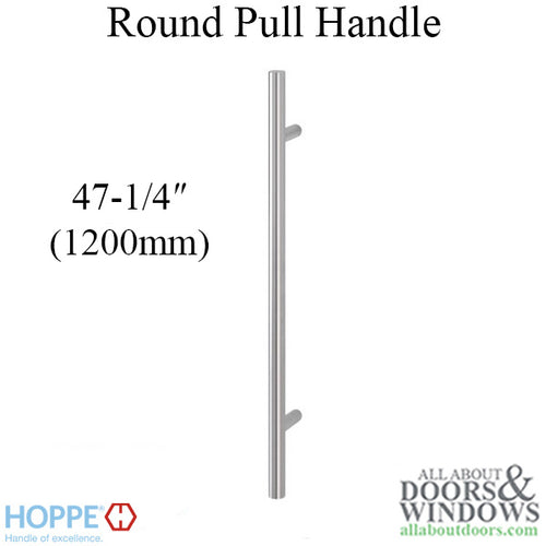 HOPPE Bar-Shaped Round Pull Handle Stainless Steel - HOPPE Bar-Shaped Round Pull Handle Stainless Steel