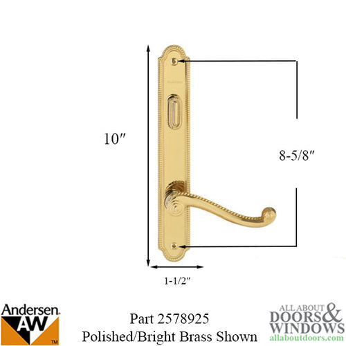 Hardware Kit, Single Door, Whitmore, Active Door - Oil-Rubbed Bronze - Hardware Kit, Single Door, Whitmore, Active Door - Oil-Rubbed Bronze