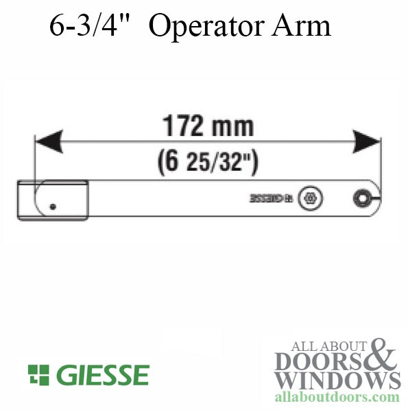 Giesse OS Operator Arm, 6-3/4