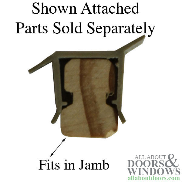 U-Vinyl Weatherstrip for Parting Stop Head Side Jamb 80