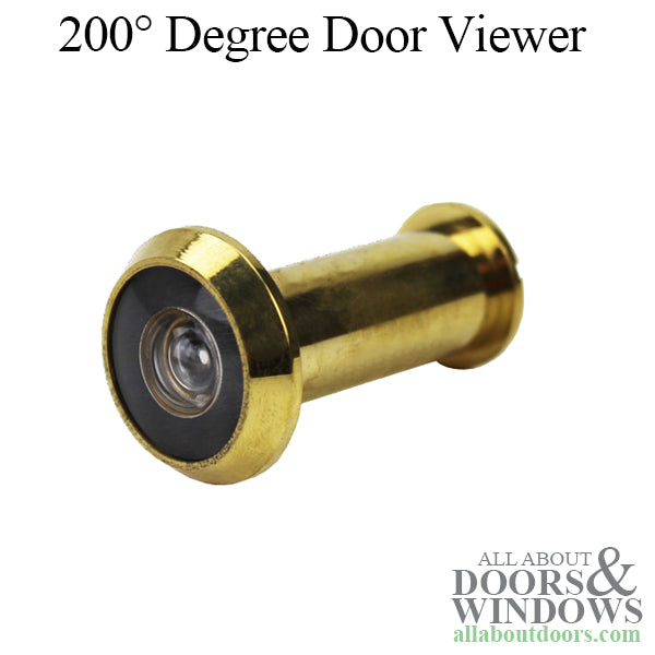 Door Viewer - 200  Degree - Polished Brass - Door Viewer - 200  Degree - Polished Brass