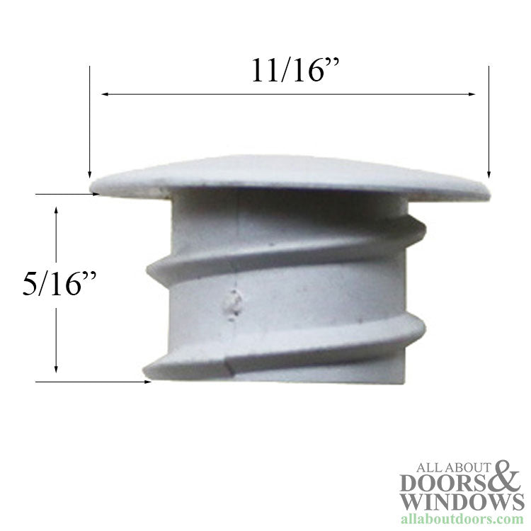 Hole Plug Andersen PSII Gliding Doors Tandem Roller Adjuster White - Hole Plug Andersen PSII Gliding Doors Tandem Roller Adjuster White