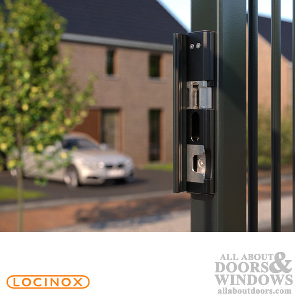 Locinox Surface Mounted Electric Strike with Security Mushroom for Gates/Fences - Locinox Surface Mounted Electric Strike with Security Mushroom for Gates/Fences