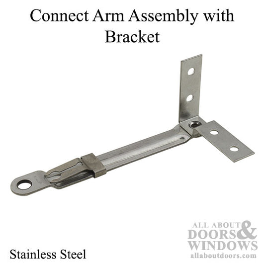 Connect Arm Assembly with Bracket 5-23/64" - Stainless Steel