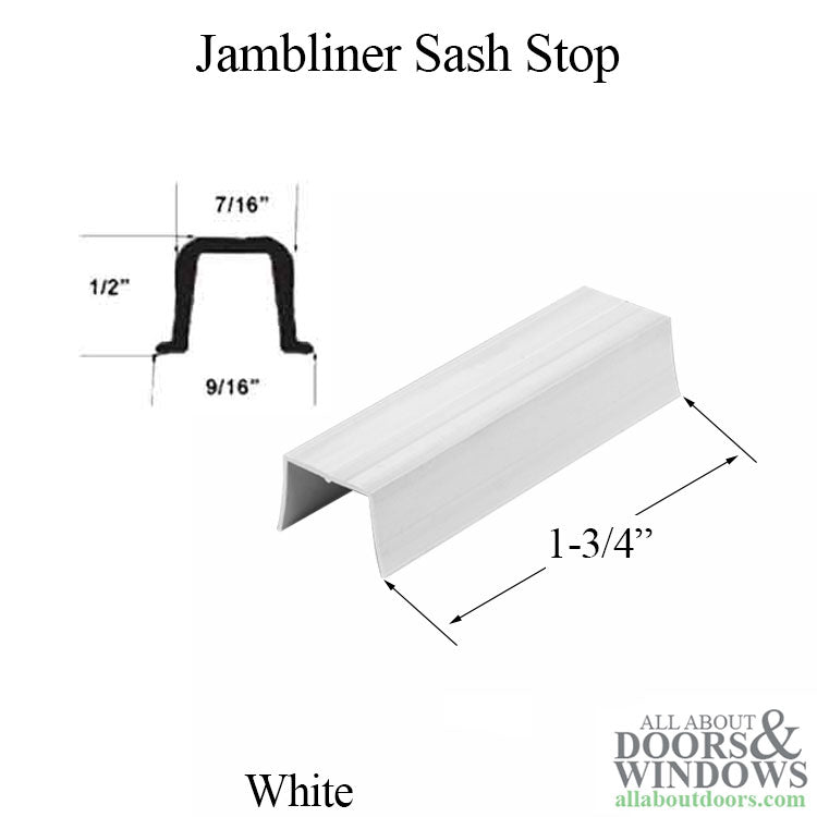 Jambliner Sash Stop, 1-3/4