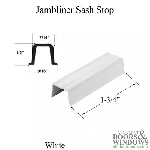 Jambliner Sash Stop, 1-3/4