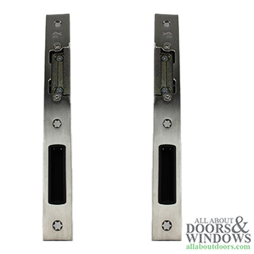 Hoppe Latch & Deadbolt Strike, Key Operated Lock,  Left Hand - Stainless Steel - Hoppe Latch & Deadbolt Strike, Key Operated Lock,  Left Hand - Stainless Steel