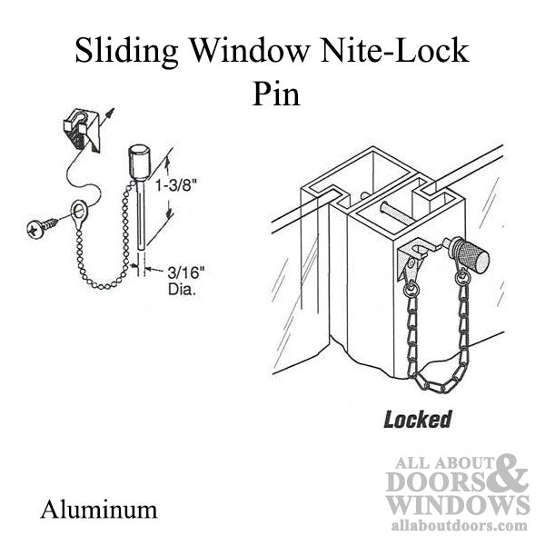 Sliding Window Nite-Lock Pin - Sliding Window Nite-Lock Pin