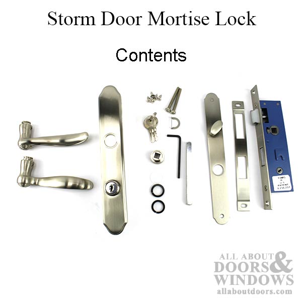 Larson Replacement Storm Door Kits with Trim & Mortise Lock - Larson Replacement Storm Door Kits with Trim & Mortise Lock