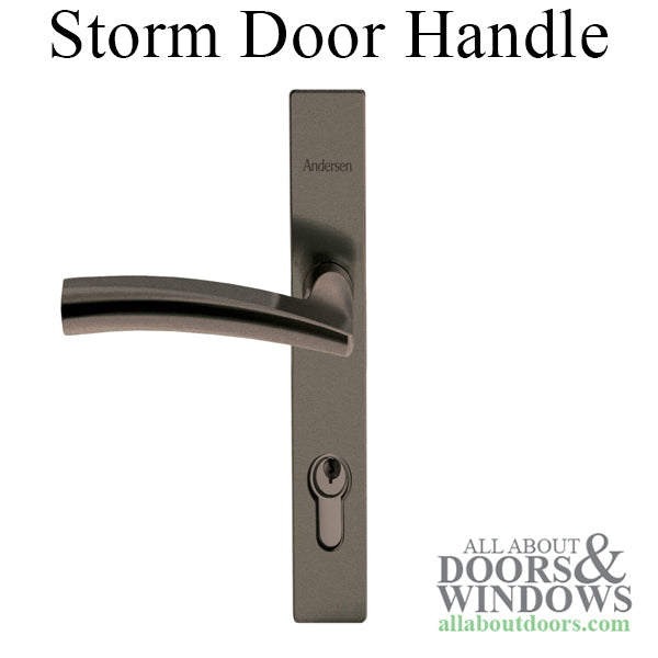 Andersen Emco Modern Storm Door Handle Set Trim Metallic Stone - Andersen Emco Modern Storm Door Handle Set Trim Metallic Stone