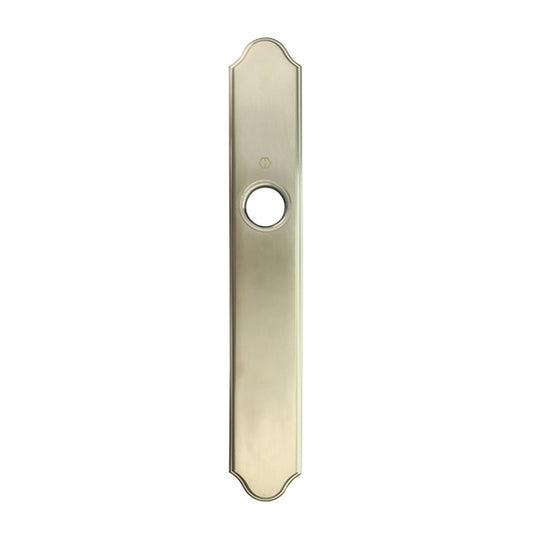 HOPPE Traditional Exterior Backplate M374N for Inactive Handlesets - Satin Nickel