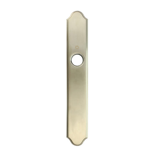 HOPPE Traditional Exterior Backplate M374N for Inactive Handlesets - Satin Nickel - HOPPE Traditional Exterior Backplate M374N for Inactive Handlesets - Satin Nickel