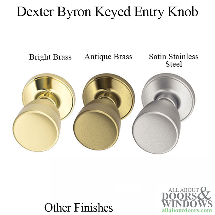 Dexter Byron J54-605 Keyed Entry Knob - Polished Brass - Dexter Byron J54-605 Keyed Entry Knob - Polished Brass