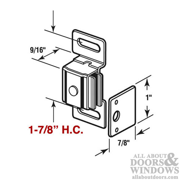 Magnetic Style Latch for Cabinet Doors 1-7/8