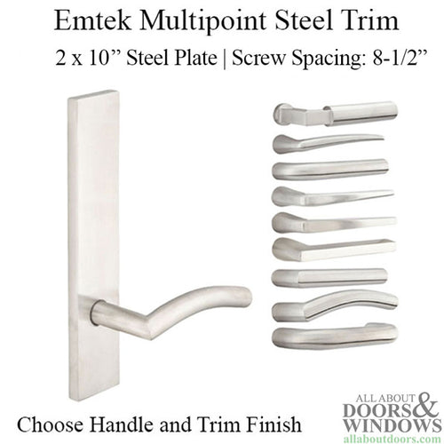 Multipoint Trim, 2 x 10 inch, American, Stainless Steel, Choose Options - Multipoint Trim, 2 x 10 inch, American, Stainless Steel, Choose Options